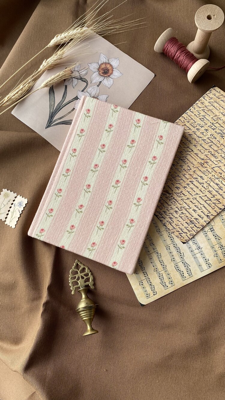 Vintage Kumaş Kaplı Defter